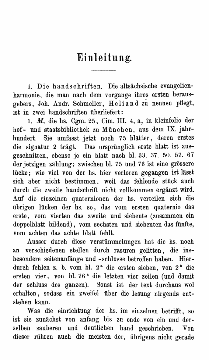 HELIAND herausgegeben von Eduard Sievers (1878) p.  xi.