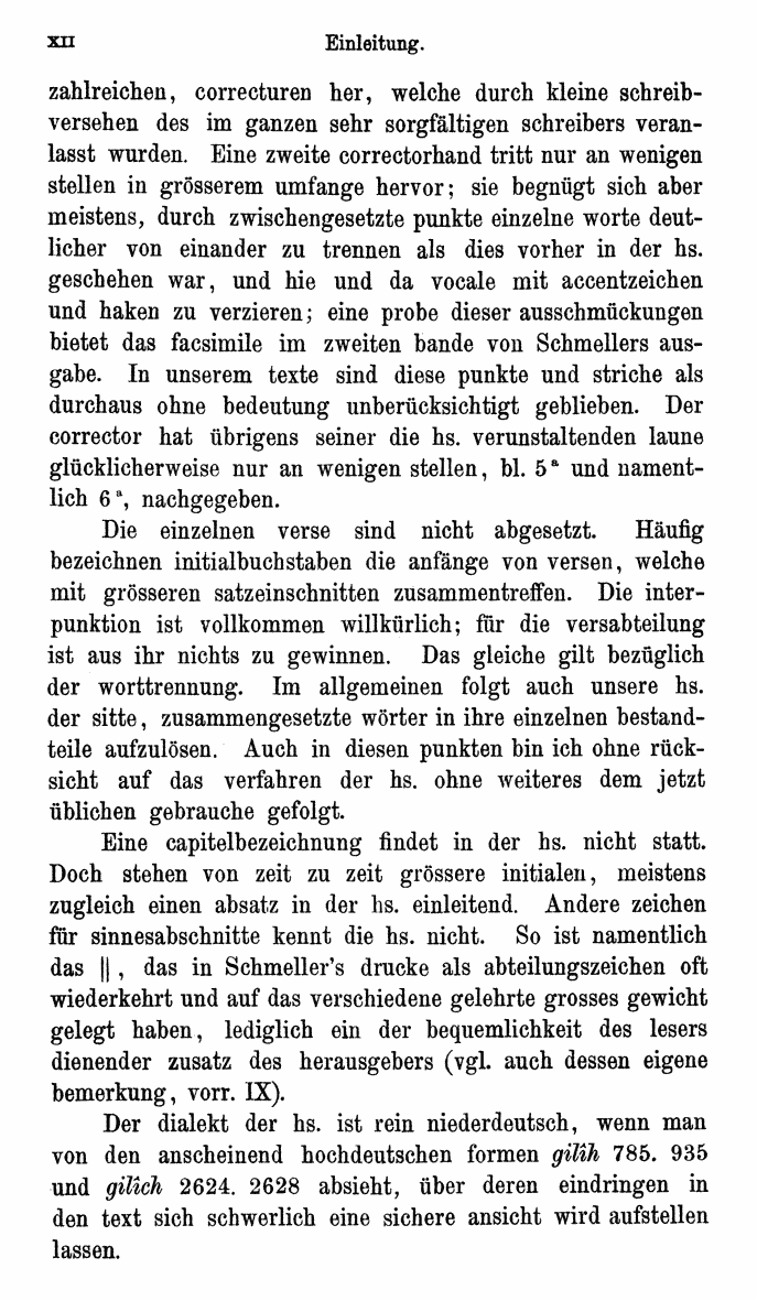 HELIAND herausgegeben von Eduard Sievers (1878) p.  xii.