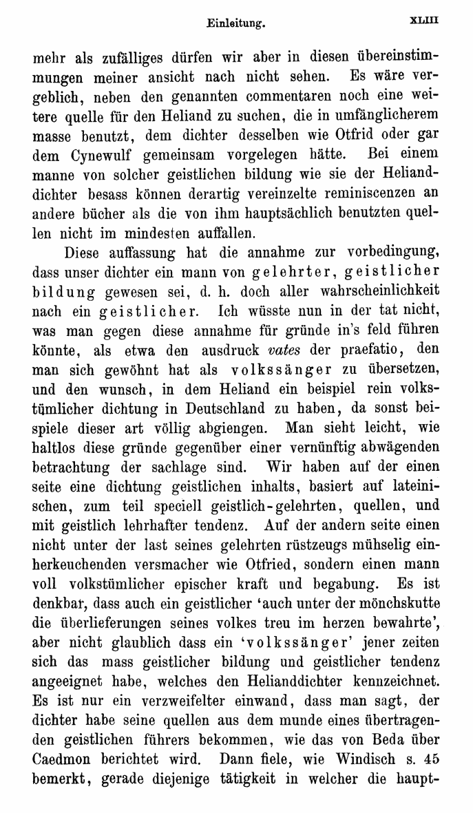 HELIAND herausgegeben von Eduard Sievers (1878) p.  xliii.