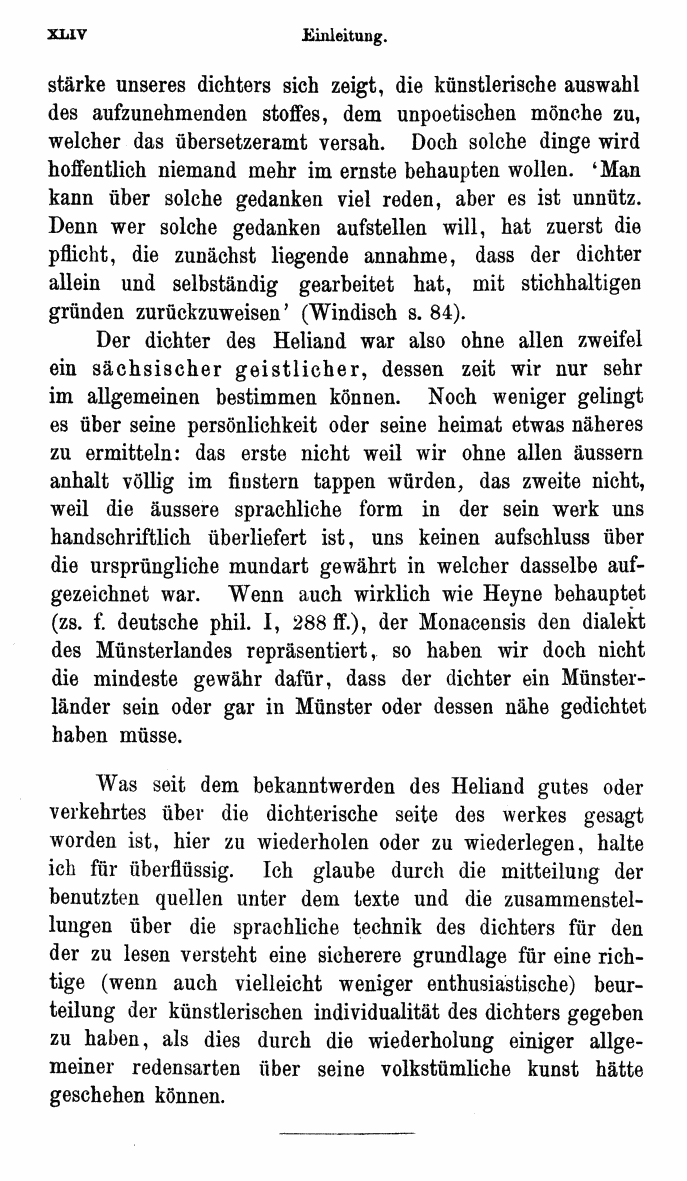 HELIAND herausgegeben von Eduard Sievers (1878) p.  xliv.