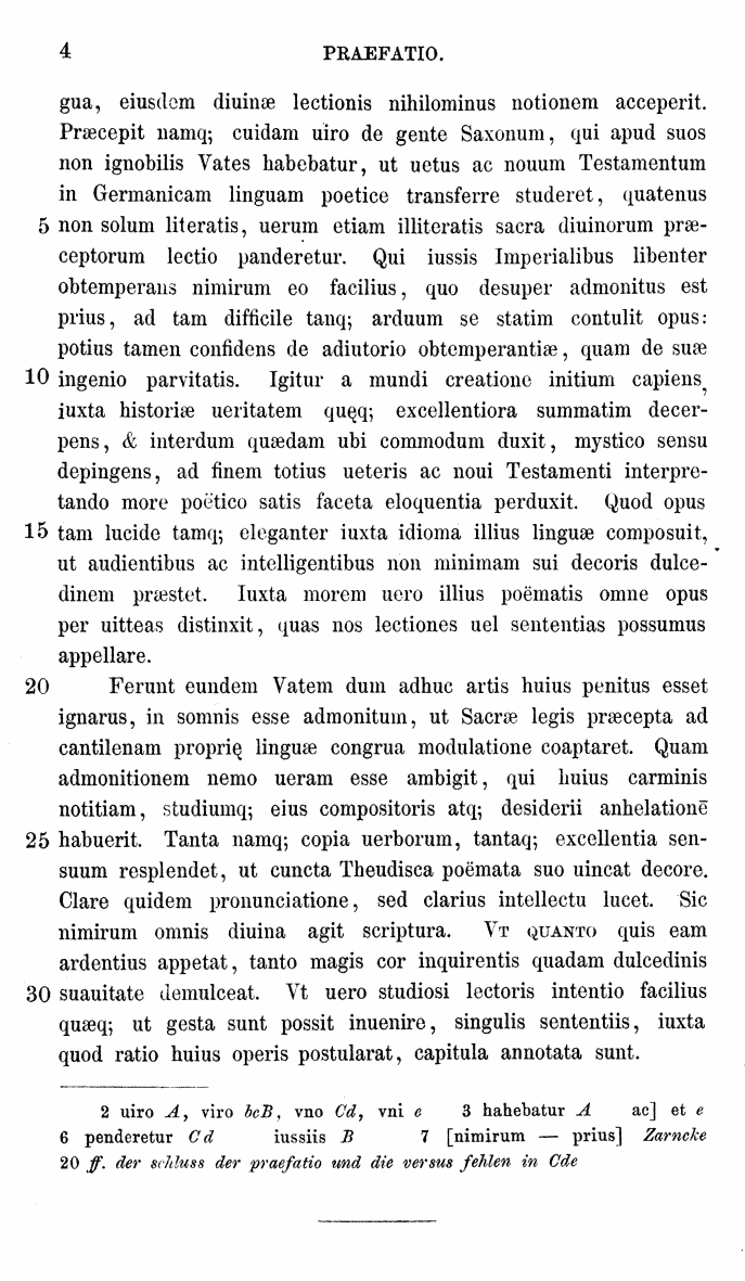 HELIAND herausgegeben von Eduard Sievers (1878) p.  4.