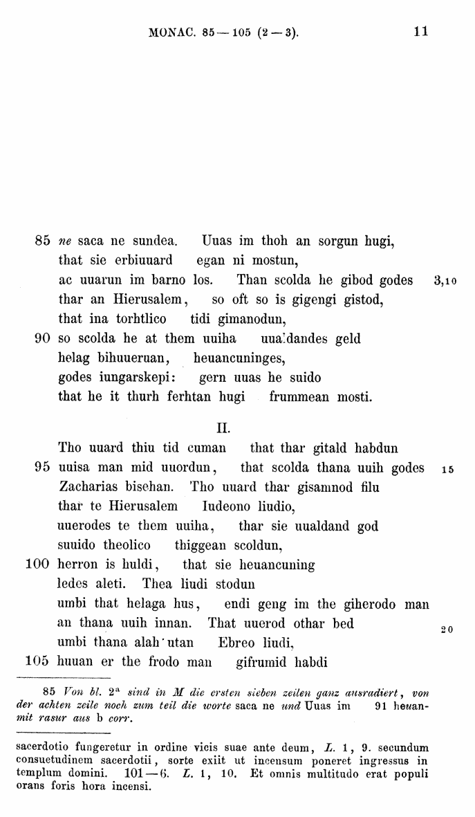 HELIAND herausgegeben von Eduard Sievers (1878) p.  11.