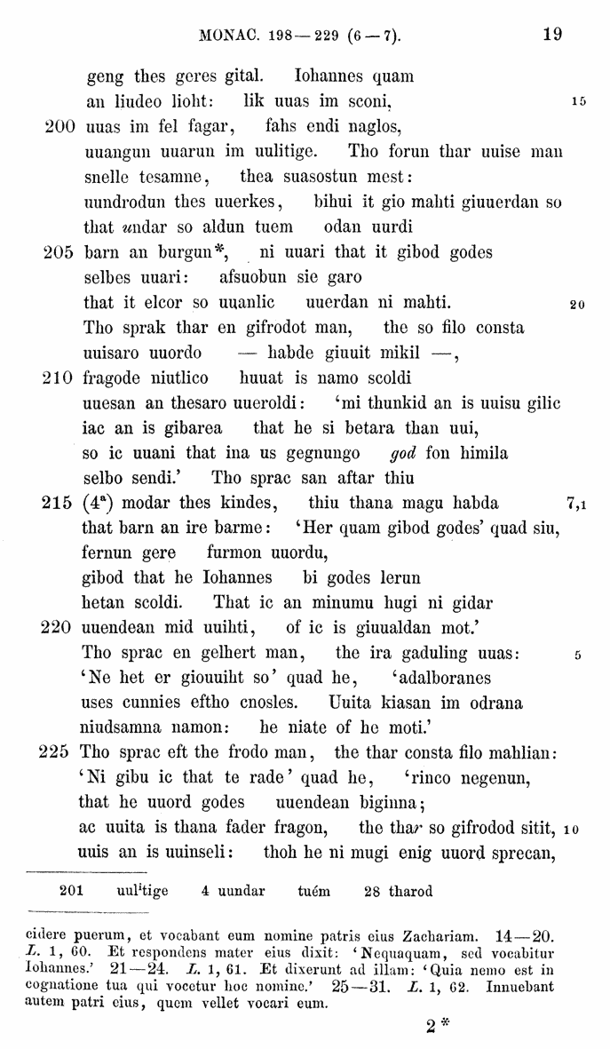 HELIAND herausgegeben von Eduard Sievers (1878) p.  19.