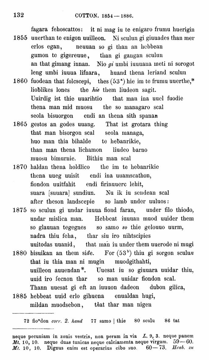HELIAND herausgegeben von Eduard Sievers (1878) p.  132.