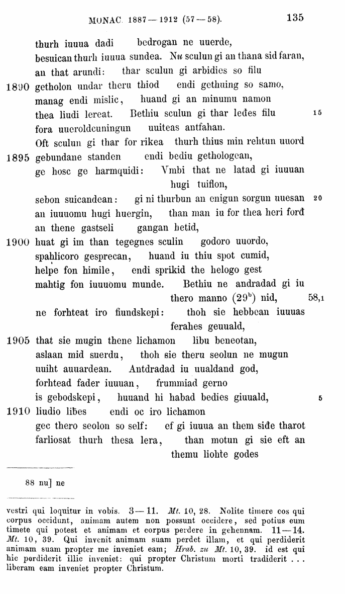 HELIAND herausgegeben von Eduard Sievers (1878) p.  135.