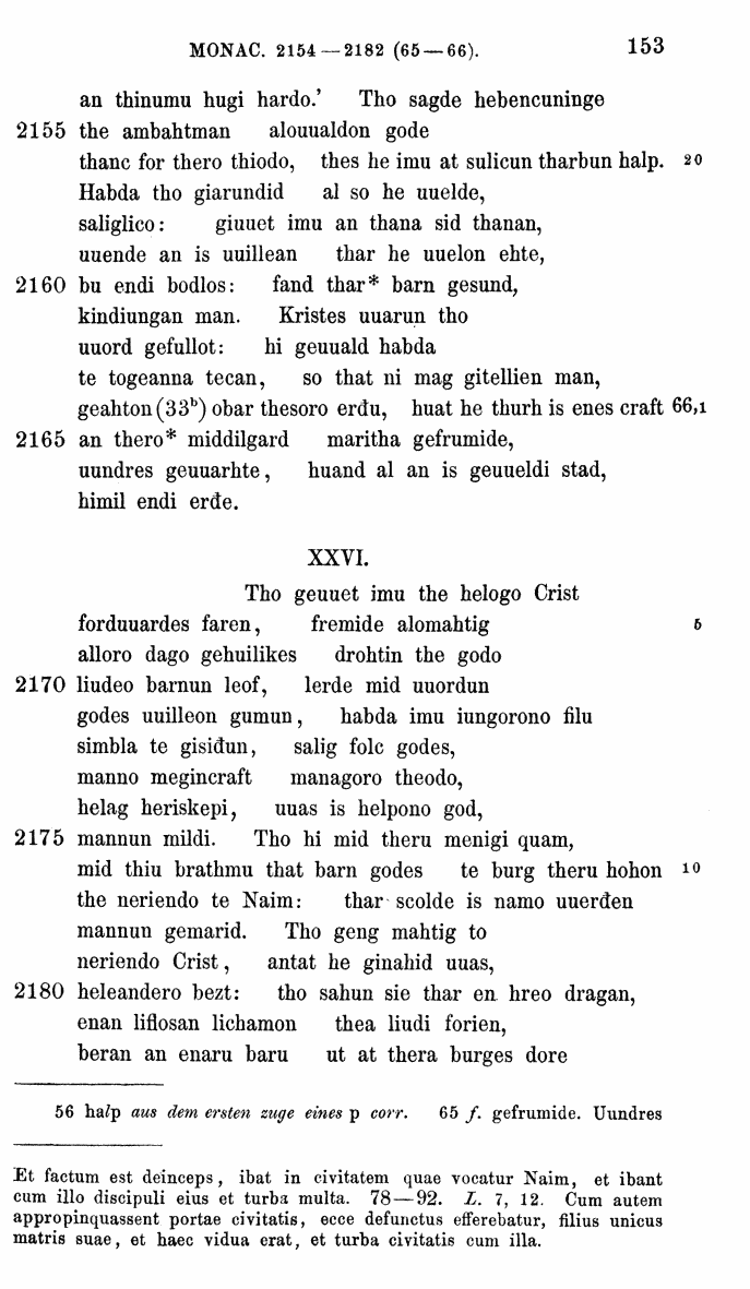 HELIAND herausgegeben von Eduard Sievers (1878) p.  153.