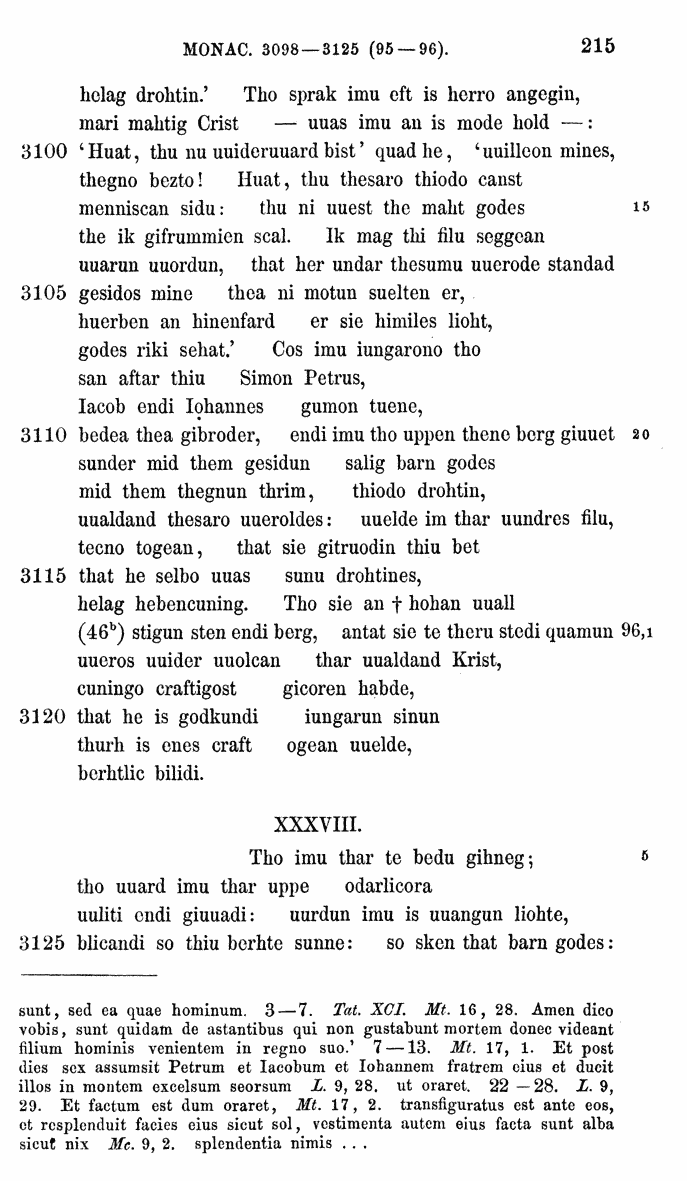 HELIAND herausgegeben von Eduard Sievers (1878) p.  215.
