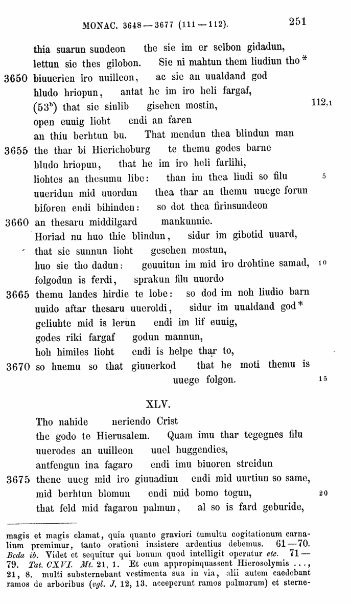 HELIAND herausgegeben von Eduard Sievers (1878) p.  251.