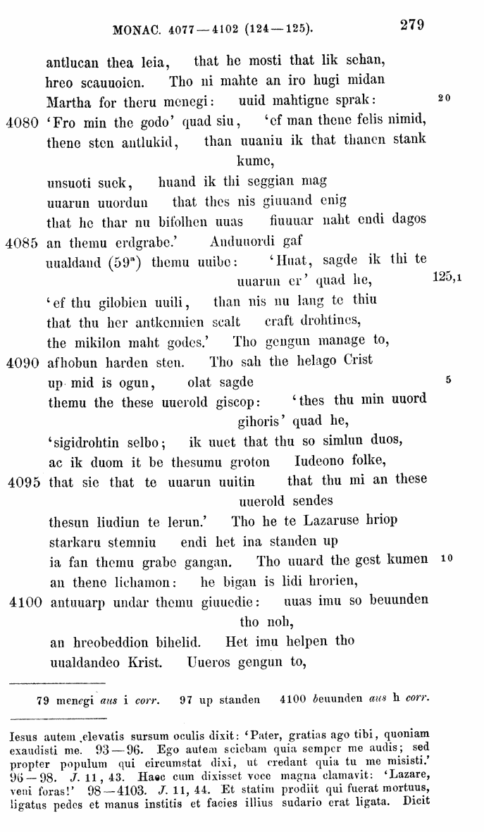 HELIAND herausgegeben von Eduard Sievers (1878) p.  279.
