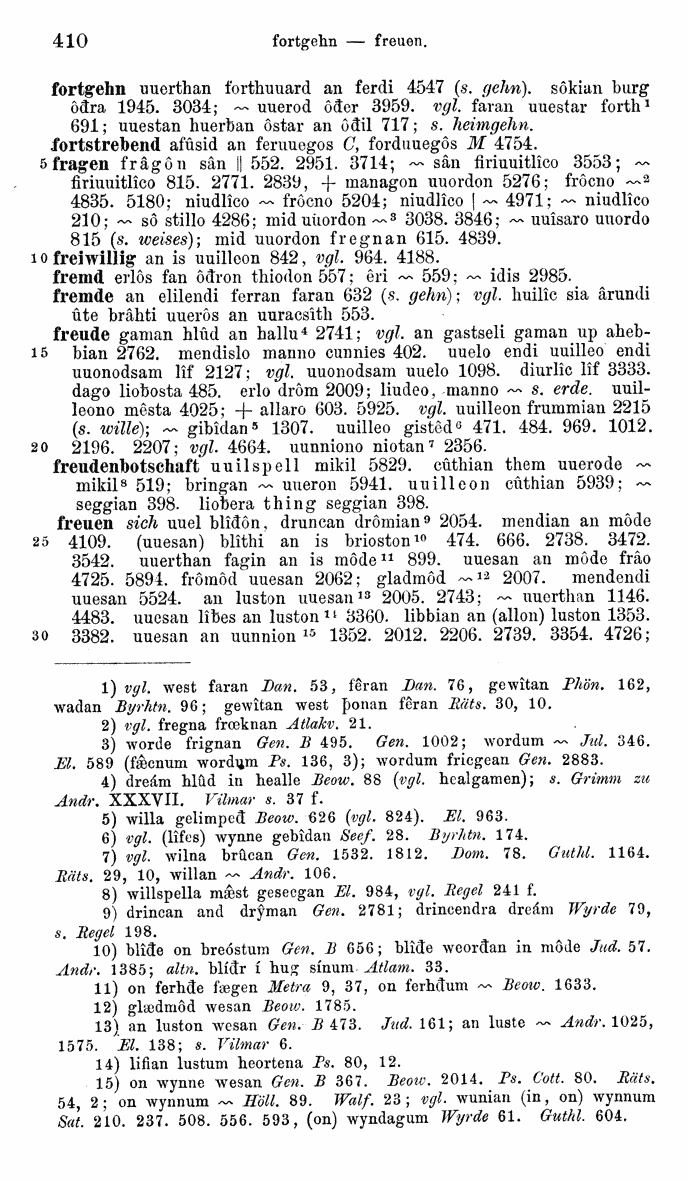 HELIAND herausgegeben von Eduard Sievers (1878) p.  410.