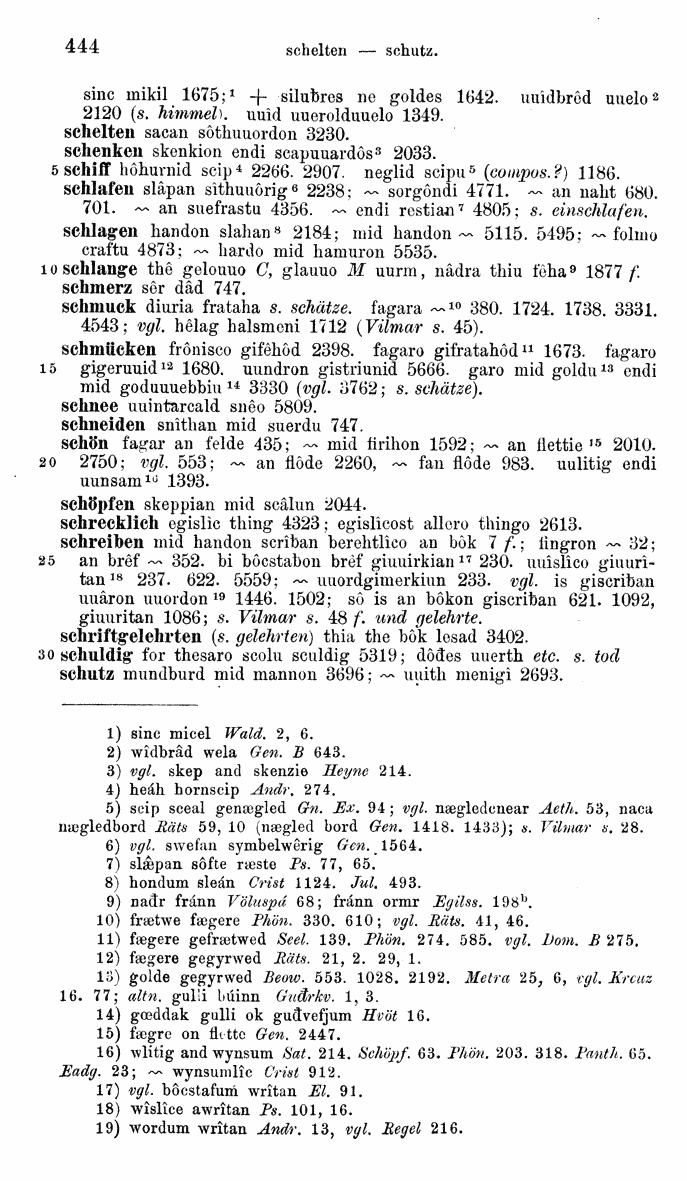 HELIAND herausgegeben von Eduard Sievers (1878) p.  444.
