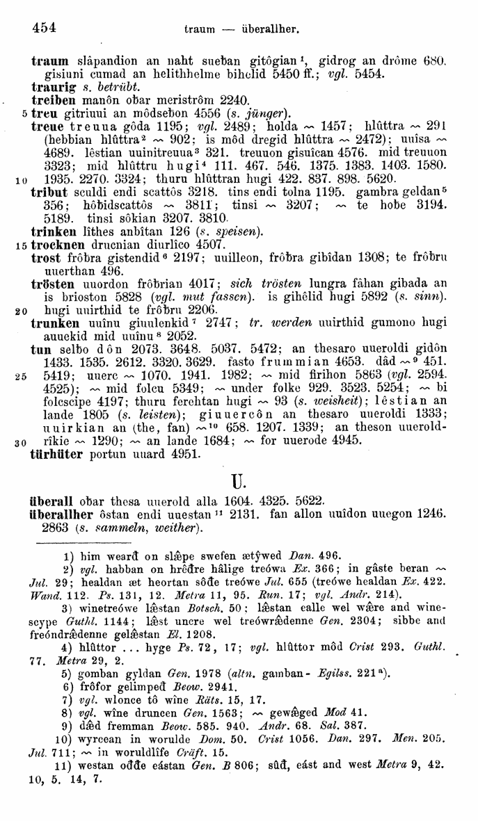 HELIAND herausgegeben von Eduard Sievers (1878) p.  454.