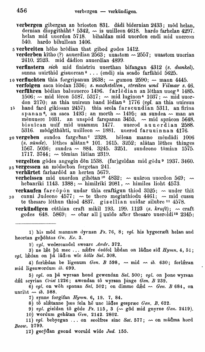 HELIAND herausgegeben von Eduard Sievers (1878) p.  456.