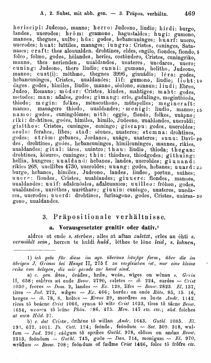 HELIAND herausgegeben von Eduard Sievers (1878) p.  469.
