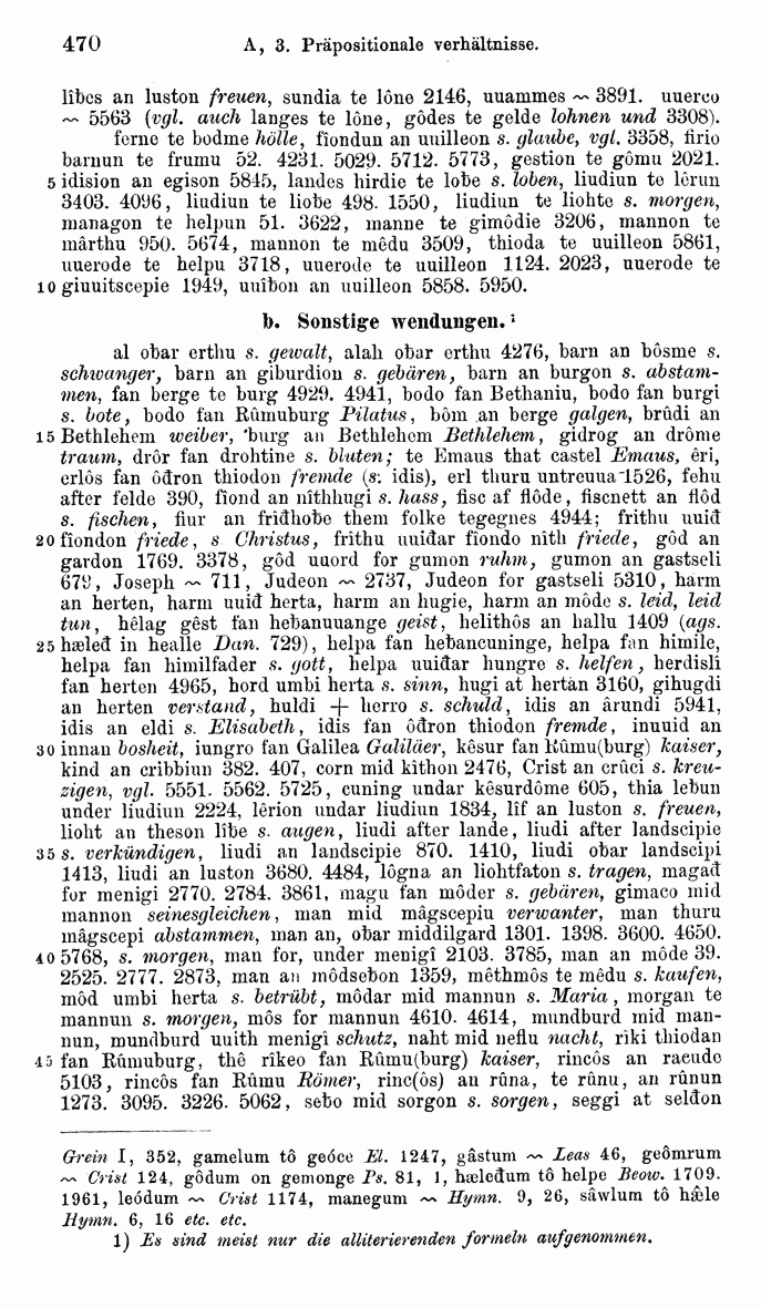 HELIAND herausgegeben von Eduard Sievers (1878) p.  470.