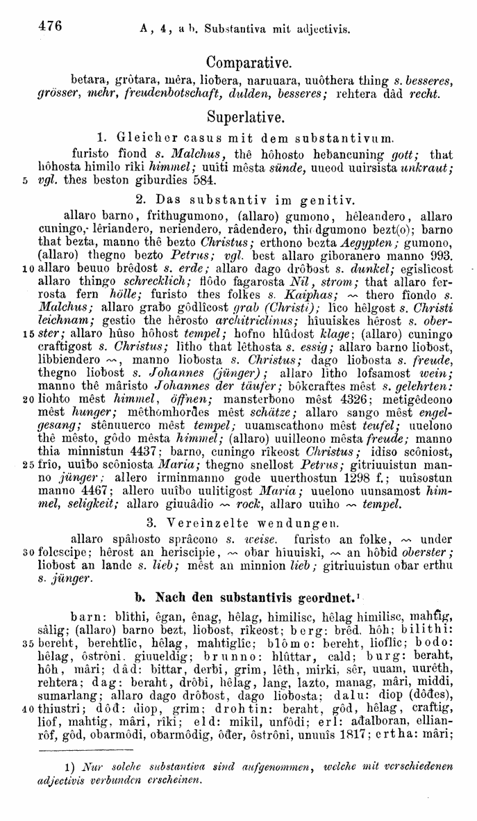 HELIAND herausgegeben von Eduard Sievers (1878) p.  476.