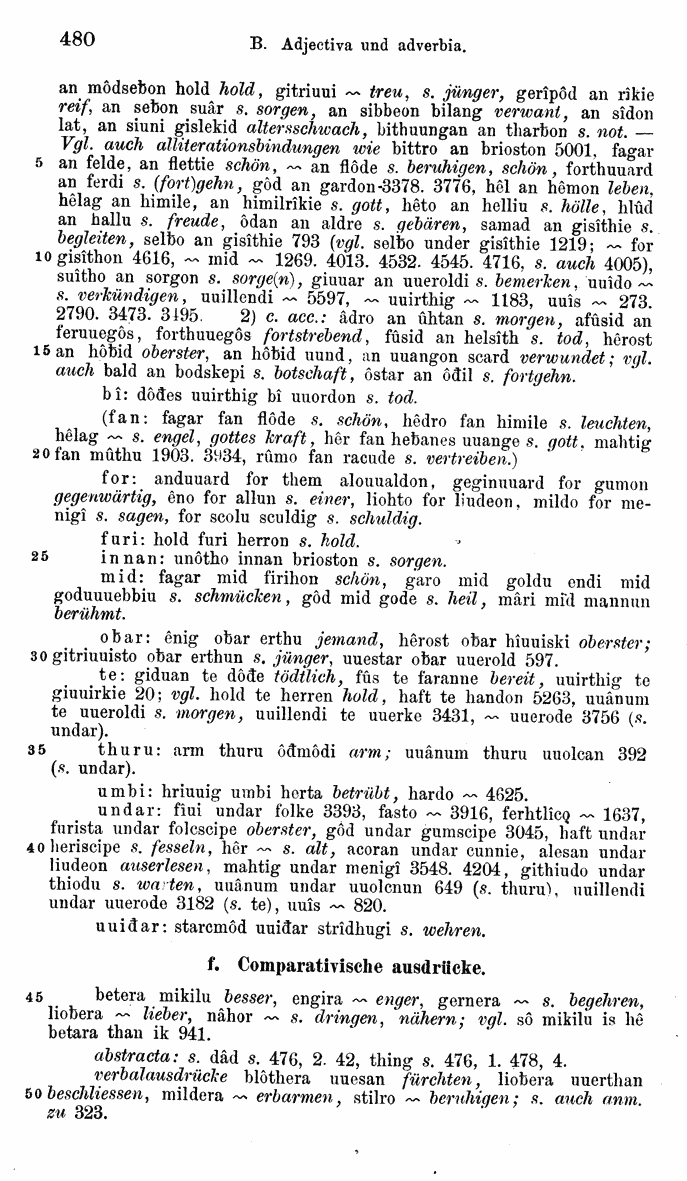 HELIAND herausgegeben von Eduard Sievers (1878) p.  480.