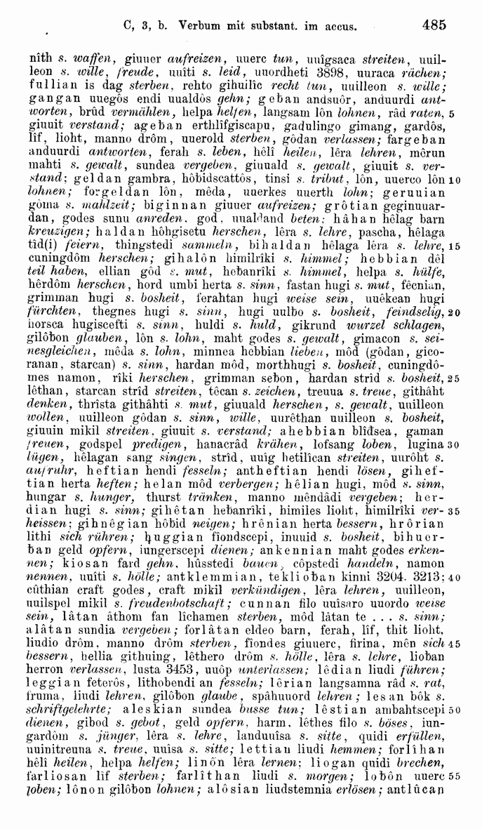 HELIAND herausgegeben von Eduard Sievers (1878) p.  485.
