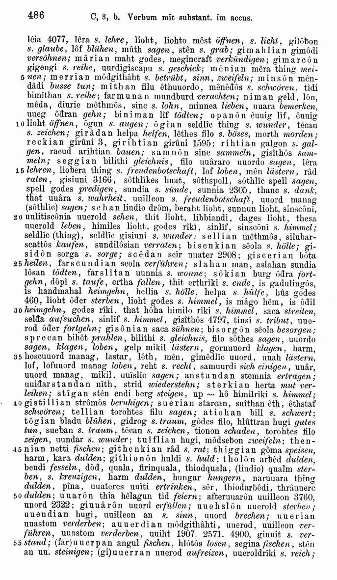 HELIAND herausgegeben von Eduard Sievers (1878) p.  486.