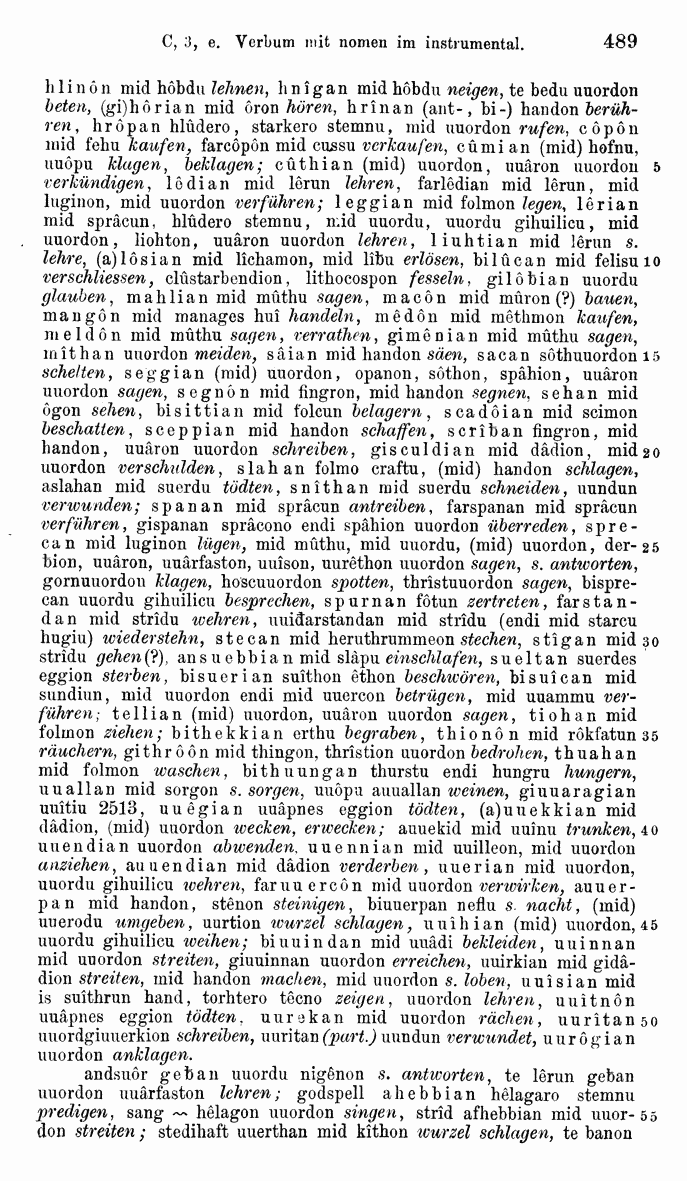 HELIAND herausgegeben von Eduard Sievers (1878) p.  489.