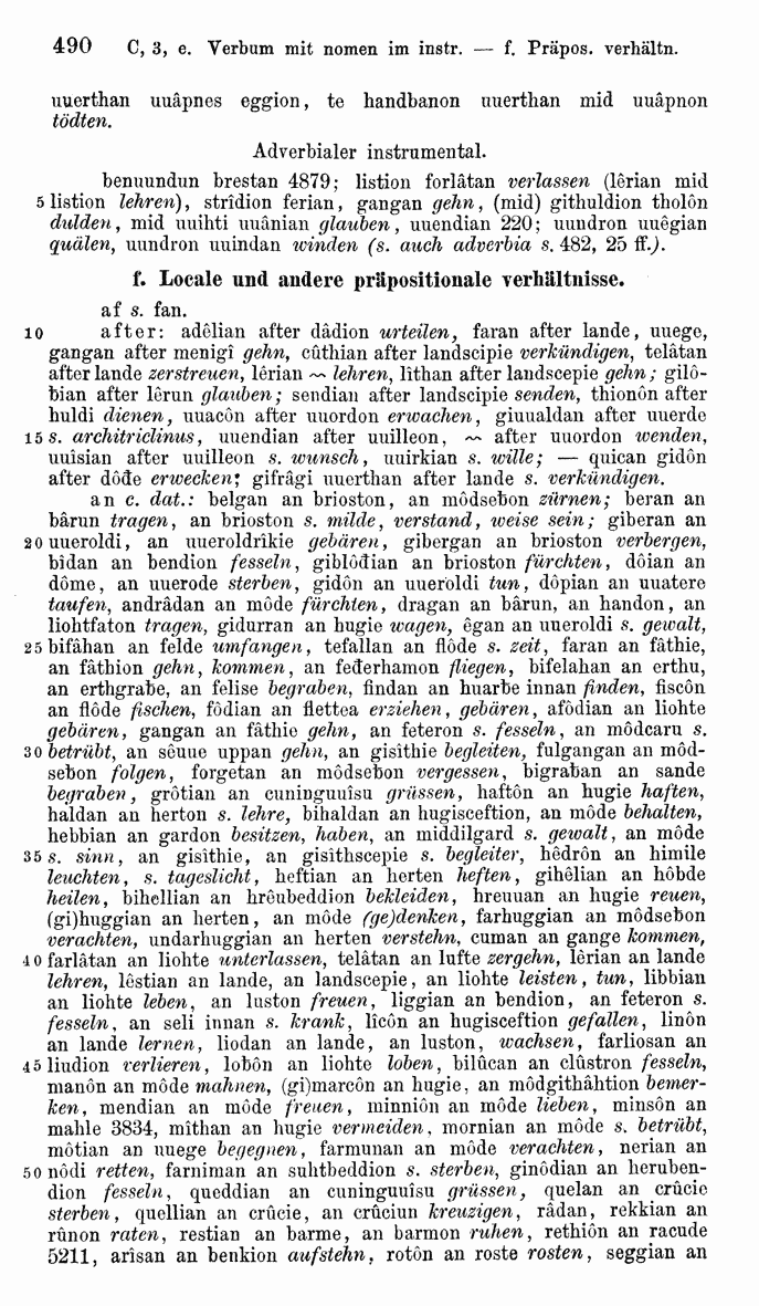 HELIAND herausgegeben von Eduard Sievers (1878) p.  490.