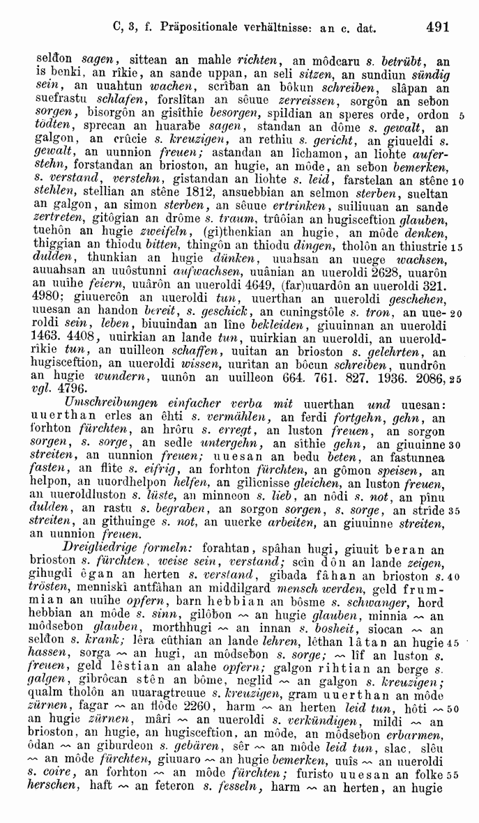 HELIAND herausgegeben von Eduard Sievers (1878) p.  491.