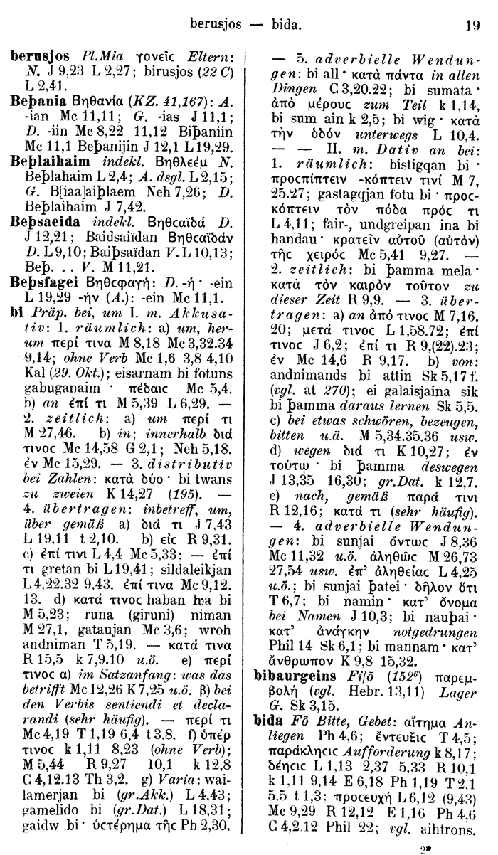 Wilhelm Streitberg 1910: Gotisch-Griechisch-Deutsches Wrterbuch p. 19.