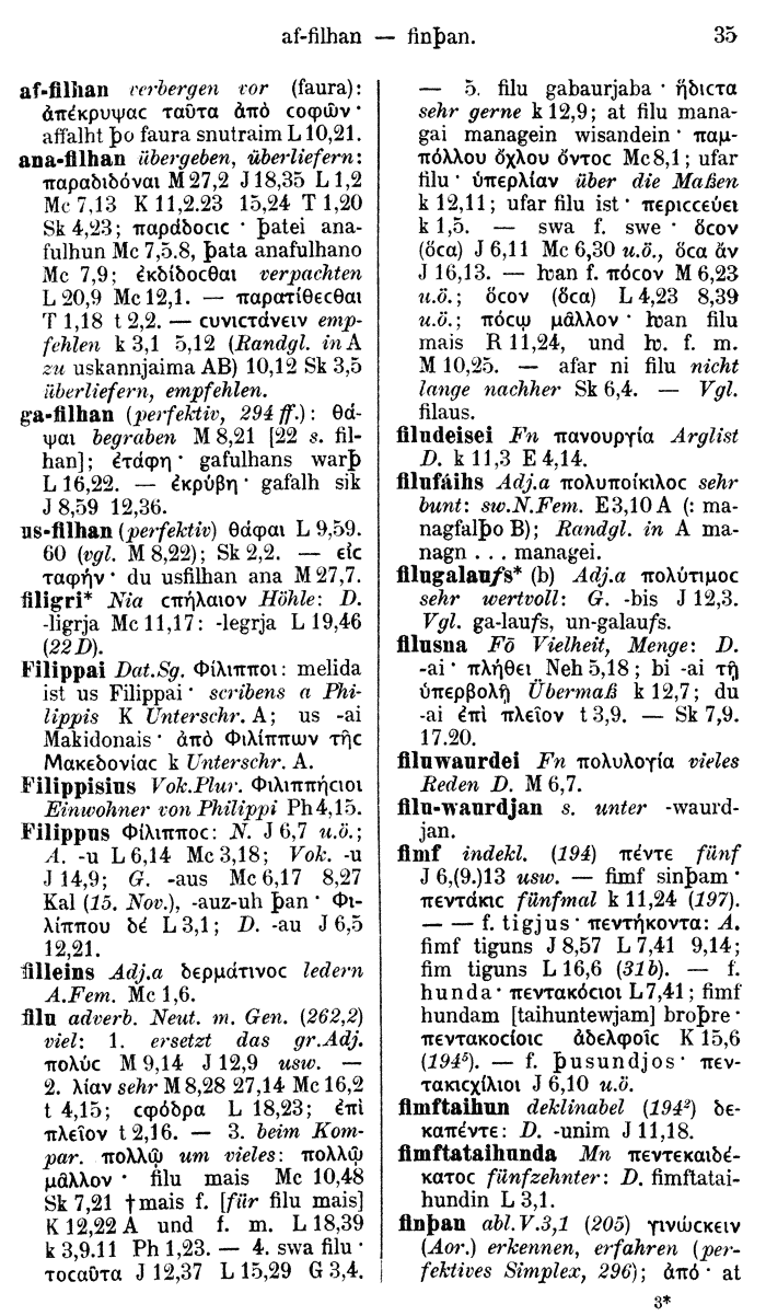 Wilhelm Streitberg 1910: Gotisch-Griechisch-Deutsches Wrterbuch p. 35.