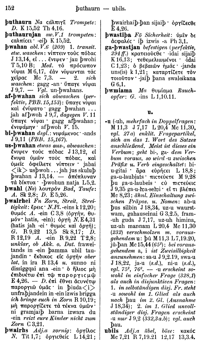 Wilhelm Streitberg 1910: Gotisch-Griechisch-Deutsches Wrterbuch p. 152.