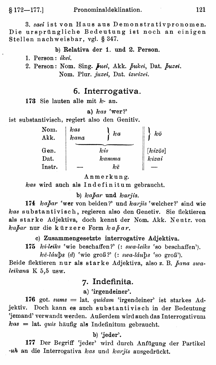 Wilhelm Streitberg 1920: Gotisches Elementarbuch p. 121.