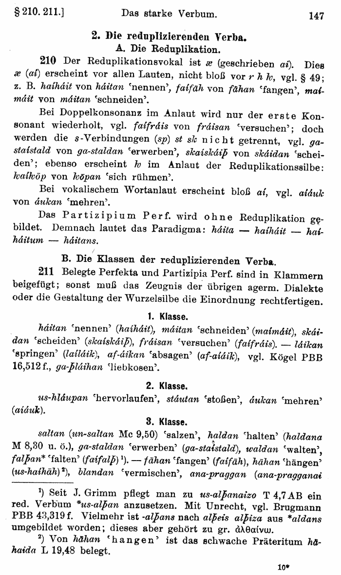 Wilhelm Streitberg 1920: Gotisches Elementarbuch p. 147.
