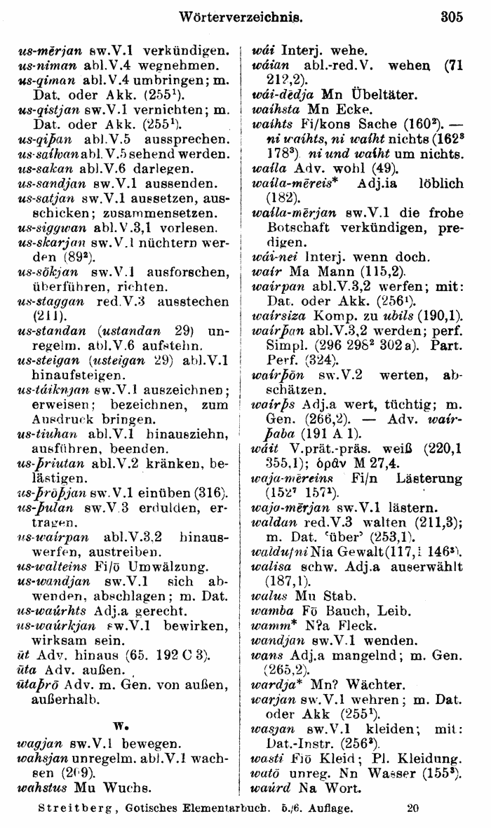 Wilhelm Streitberg 1920: Gotisches Elementarbuch p. 305.