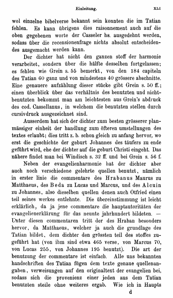 HELIAND herausgegeben von Eduard Sievers (1878) p.  xli.