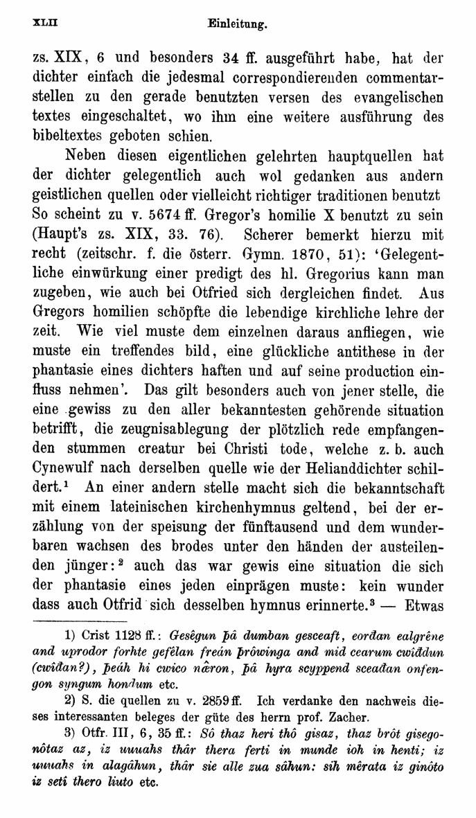 HELIAND herausgegeben von Eduard Sievers (1878) p.  xlii.