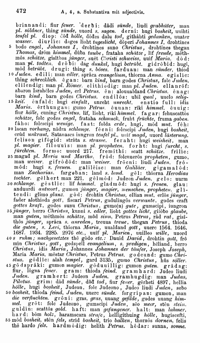 HELIAND herausgegeben von Eduard Sievers (1878) p.  472.