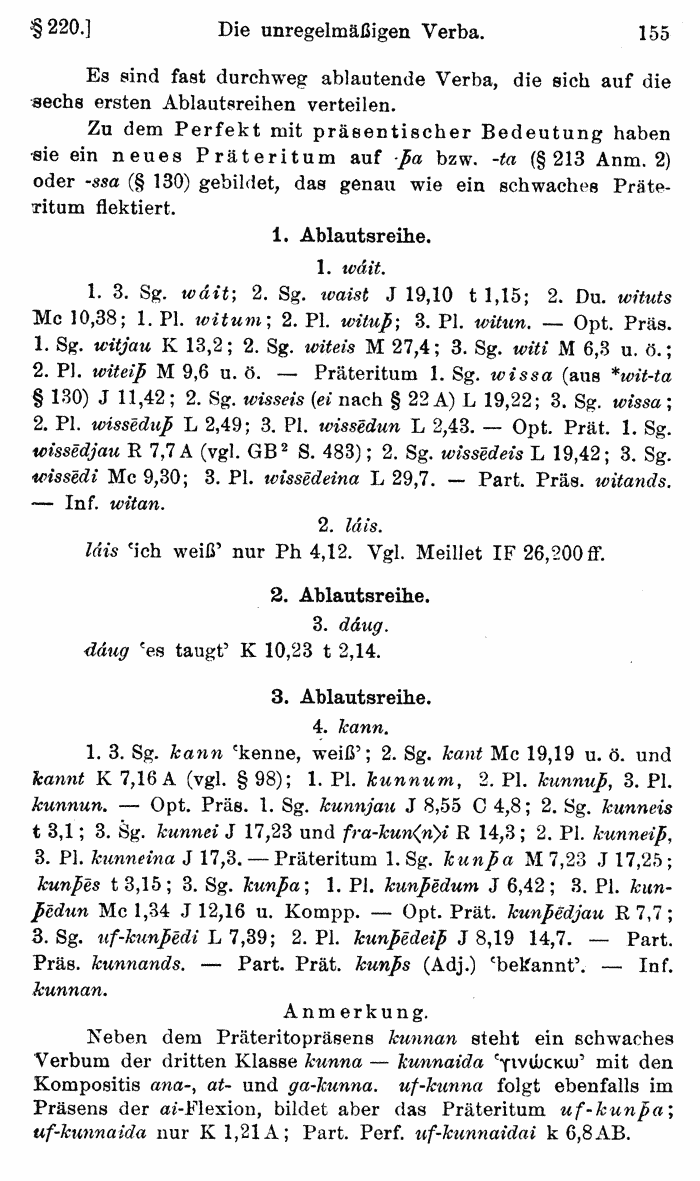 Wilhelm Streitberg 1920: Gotisches Elementarbuch p. 155.